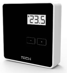 Терморегулятор комнатный проводной TECH ST-294 v1 черный/белый